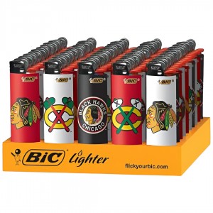 Bic Lighters - Chicago Blackhawks - 50ct Display [BICCBW50CT]